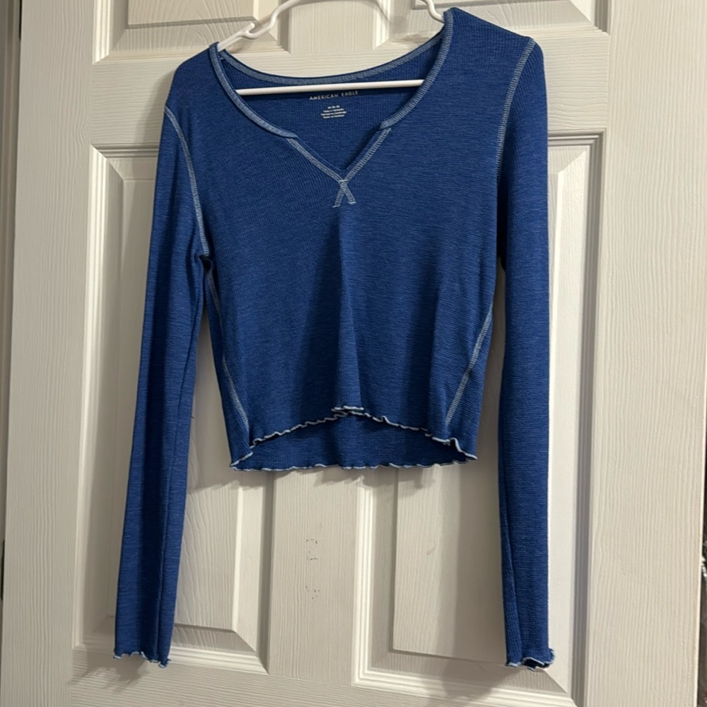 Blue Long Sleeve Tee